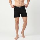 Men's Black Regular Fit Trunks, काला, small