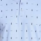 Printed Henley T-Shirt, Light Blue, small image number null