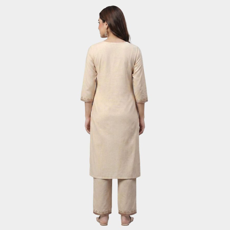 Women's Eggshell White Lace Detailed Ethnic Set, Off White, large