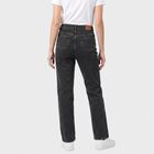 Women's Dark Grey Straight Fit Washed Jeans, Dark Grey, small