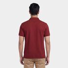 Men's Pink Polo Neck Classic Collared Half Sleeves T-Shirt, Light Pink, small