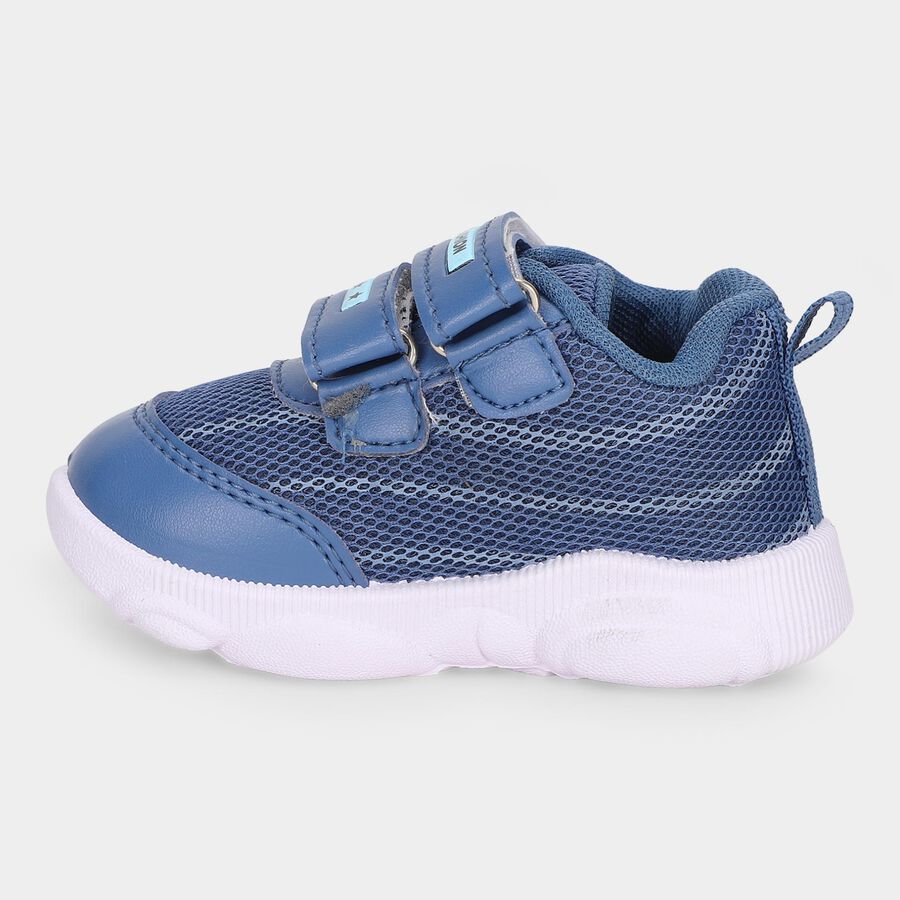Boys' Blue Velcro Sneakers, नीला, large