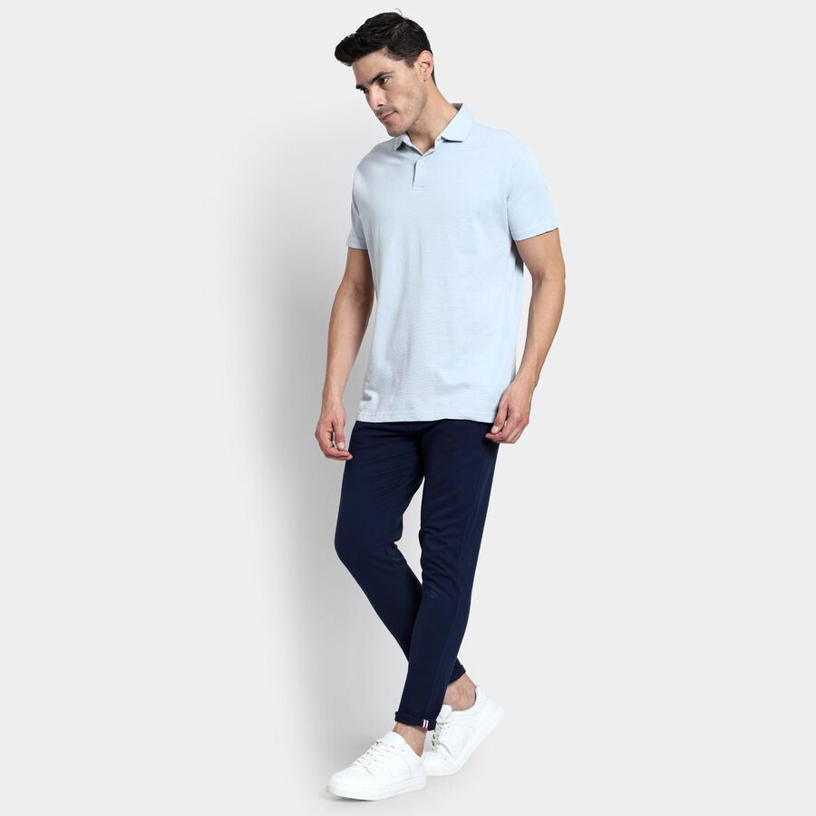 Men's 100% Cotton Polo Shirt, Light Blue, large image number null