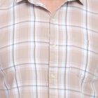 Men's 100% Cotton Casual Shirt, Beige, small image number null