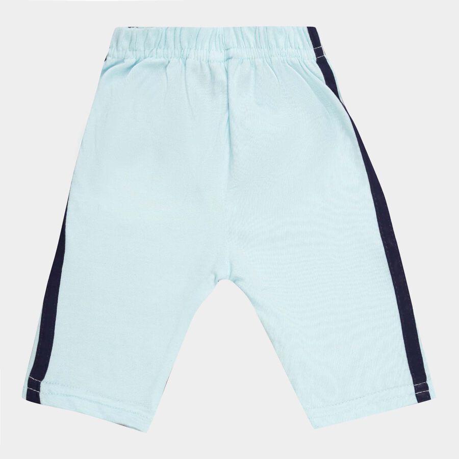 Infants Solid Elasticated Waist Pyjama, Light Blue, large image number null