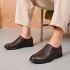 Men's Brown Slip-On Loafer Formal Shoes, Brown, small