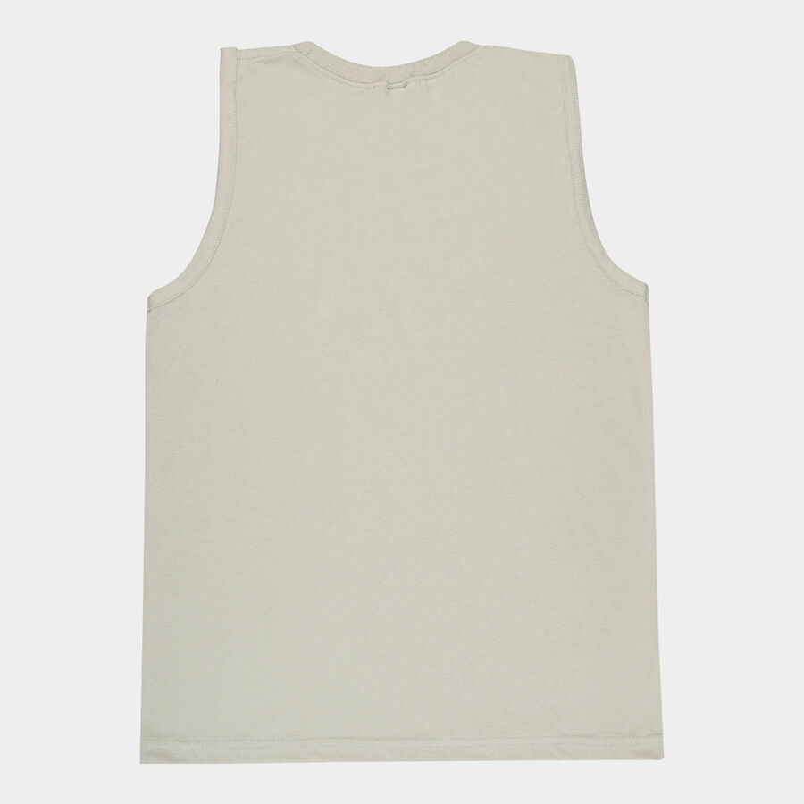 Boys Round Neck T-Shirt, Light Green, large image number null