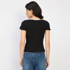Ladies'  Crop  Top, Black, small image number null