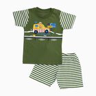 Infants' 100% Cotton Baba Suit, ओलिव, small image number null