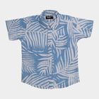 Boys' White Cotton Half Sleeve Classic Collar Casual Shirt, White, small