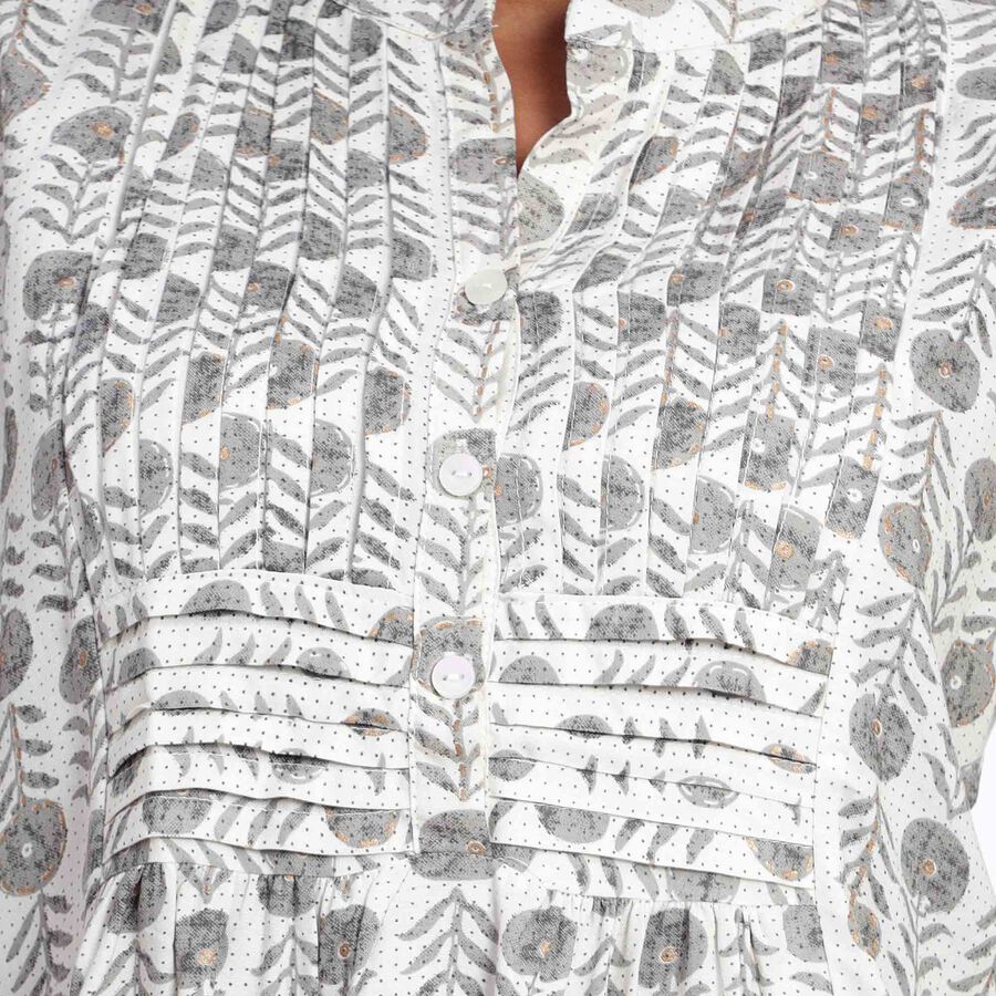 Printed Kurta, Light Grey, large image number null