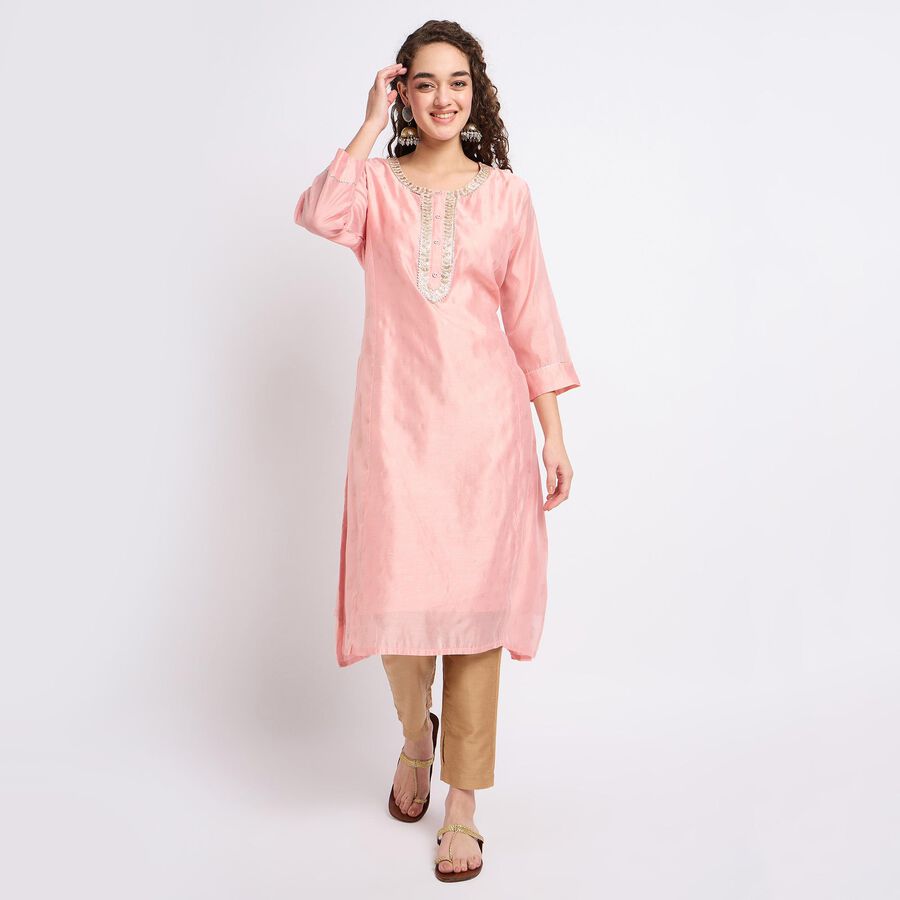 Ladies' Kurta, पीच, large image number null
