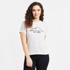 Round Neck T-Shirt, Ecru Melange, small image number null