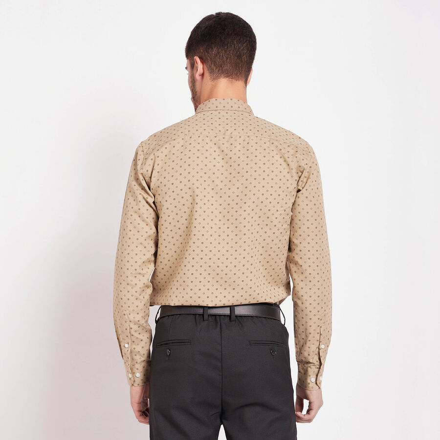 Printed Casual Shirt, Beige, large image number null
