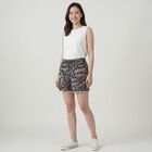 Women's Brown Viscose Relaxed Fit Shorts, Brown, small
