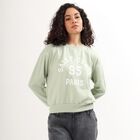 Women's Light Sage Green Crew Neck Casual Sweatshirt, Light Green, small image number null