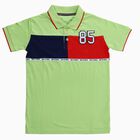 Boys Light Sage Green Cotton Round Neck Casual T-Shirt, हल्का हरा, small