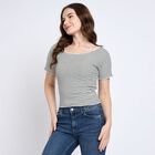 Ladies'  Crop  Top, Black, small image number null