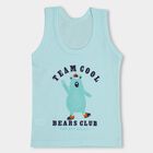Infants' 100% Cotton Vest , Aqua, small
