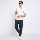 Men's Slim Fit Casual Trousers, नेवी ब्लू, small image number null