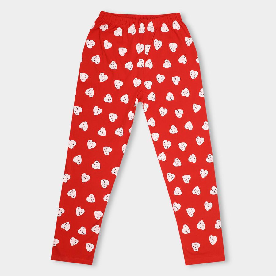 Girls' Pyjama, Red, large image number null