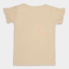 Girls' 100% Cotton T-Shirt , गहरा पीला, small image number null