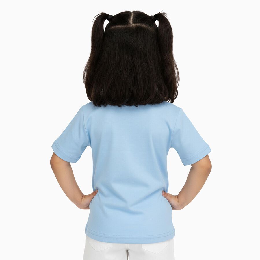 Girls' T-Shirt, हल्का नीला, large image number null