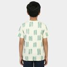 Boys Green Cotton Round Neck Casual Boys T-Shirt, हल्का हरा, small