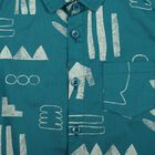 Boys' Casual Shirt, मध्यम नीला, small