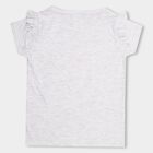 Girls' 100% Cotton T-Shirt , मिश्रित हल्का ग्रे, small image number null