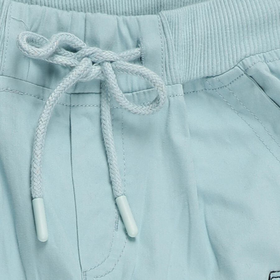 Boys' 100% Cotton Trouser, मध्यम नीला, large image number null