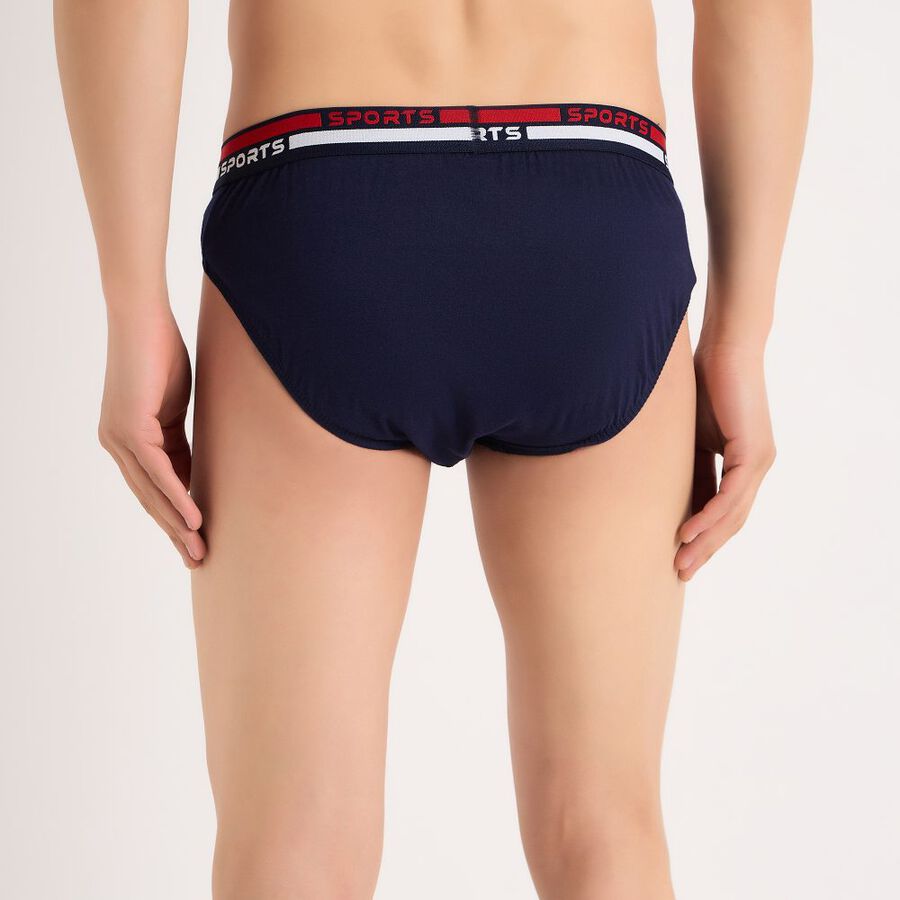 Men's Cotton Brief, Navy Blue, large image number null