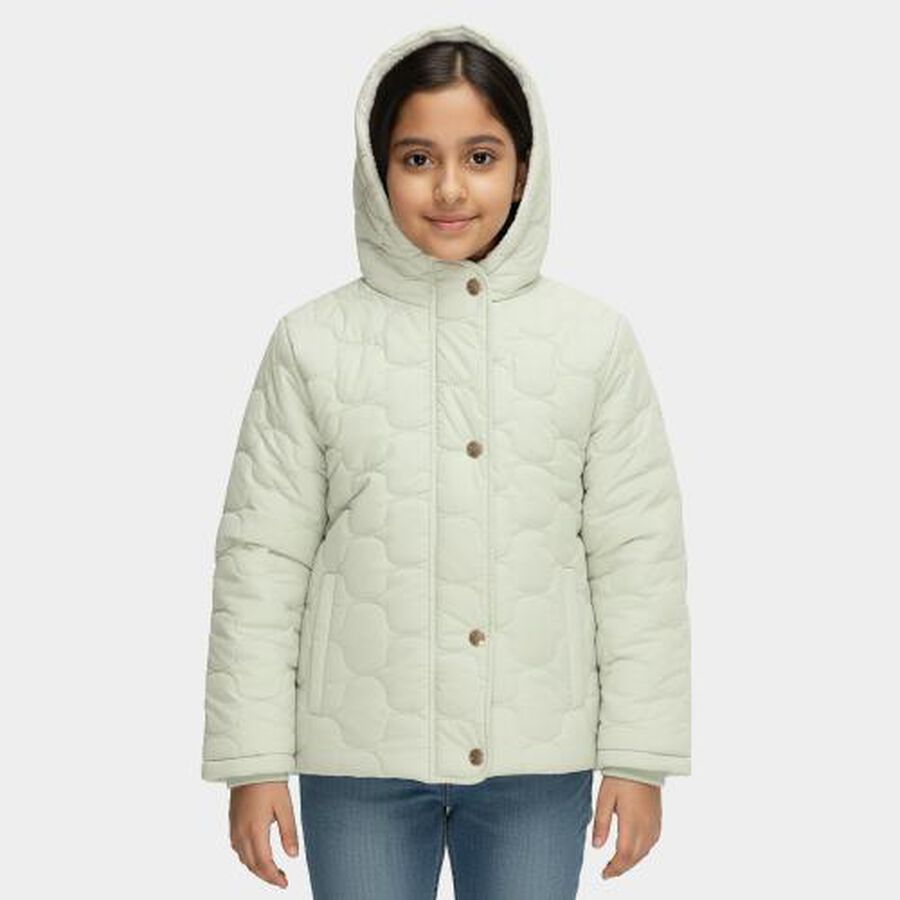 Girls' Jacket, Light Green, large image number null