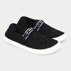 Men's Black Slip-On Casual Shoes, काला, small
