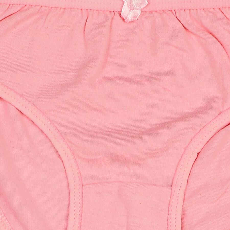 Girls Pink Regular Fit Solid Panty, गुलाबी, large