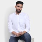 Men's 100% Cotton Casual Shirt, सफ़ेद, small