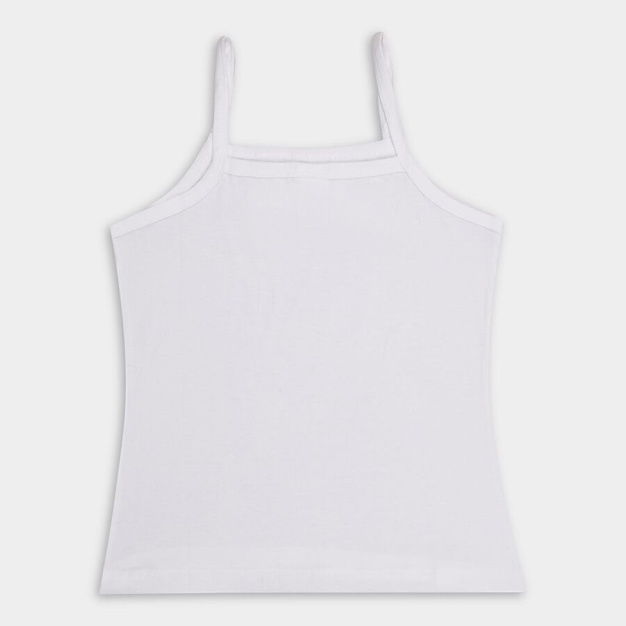 Girls' 100% Cotton Vest , गहरा पीला, large image number null