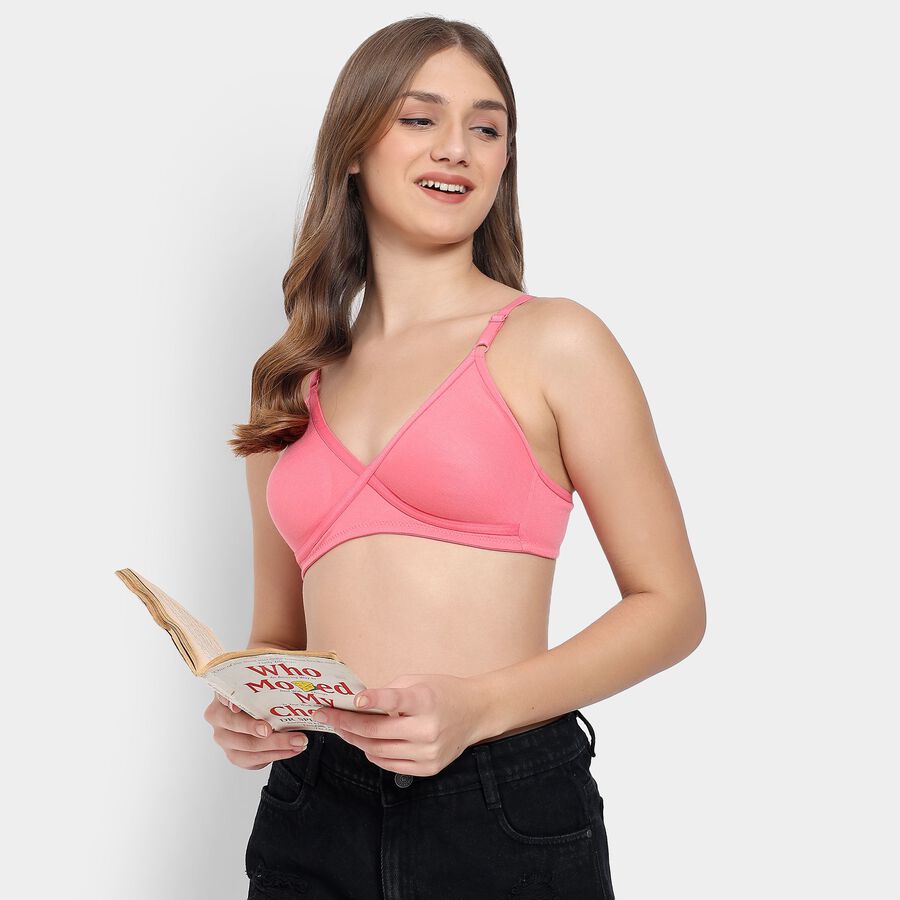 Ladies' Non-Padded Bra, मूँगा (कोरल), large image number null