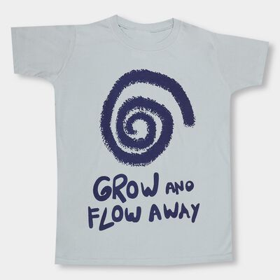 Boys' Light Blue Round Neck Casual T-Shirt