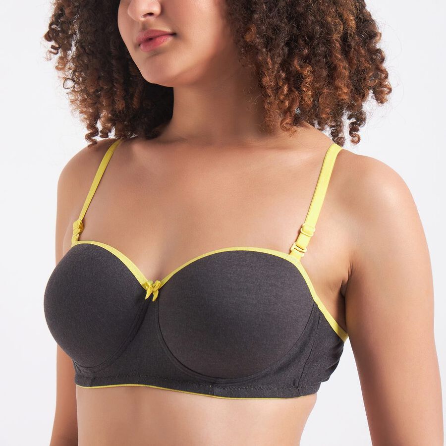 Ladies' Padded Bra, Yellow, large image number null