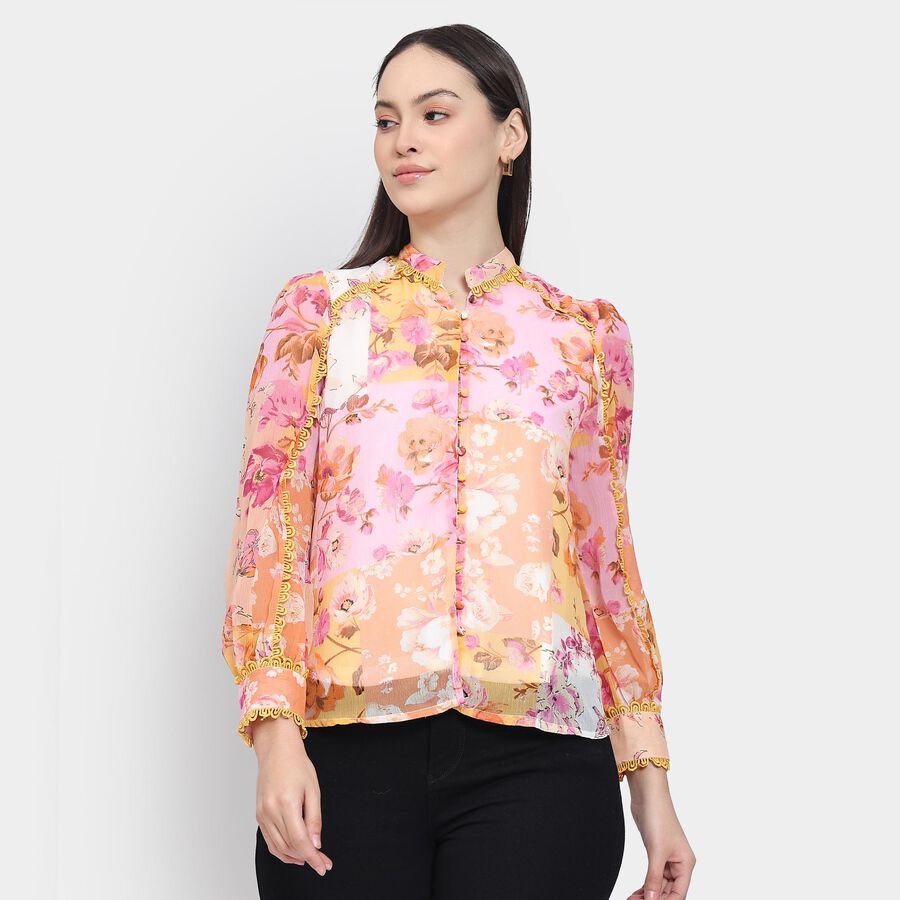 Ladies' Shirt , गुलाबी, large image number null
