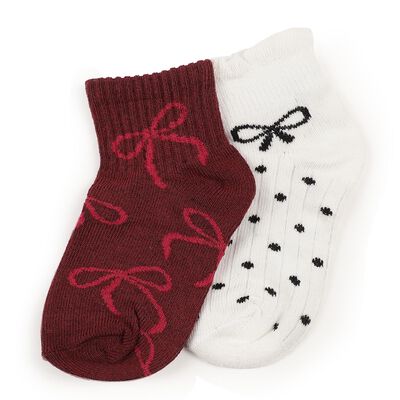 Girls' Light Pink Regular Fit Ankle-Length Socks