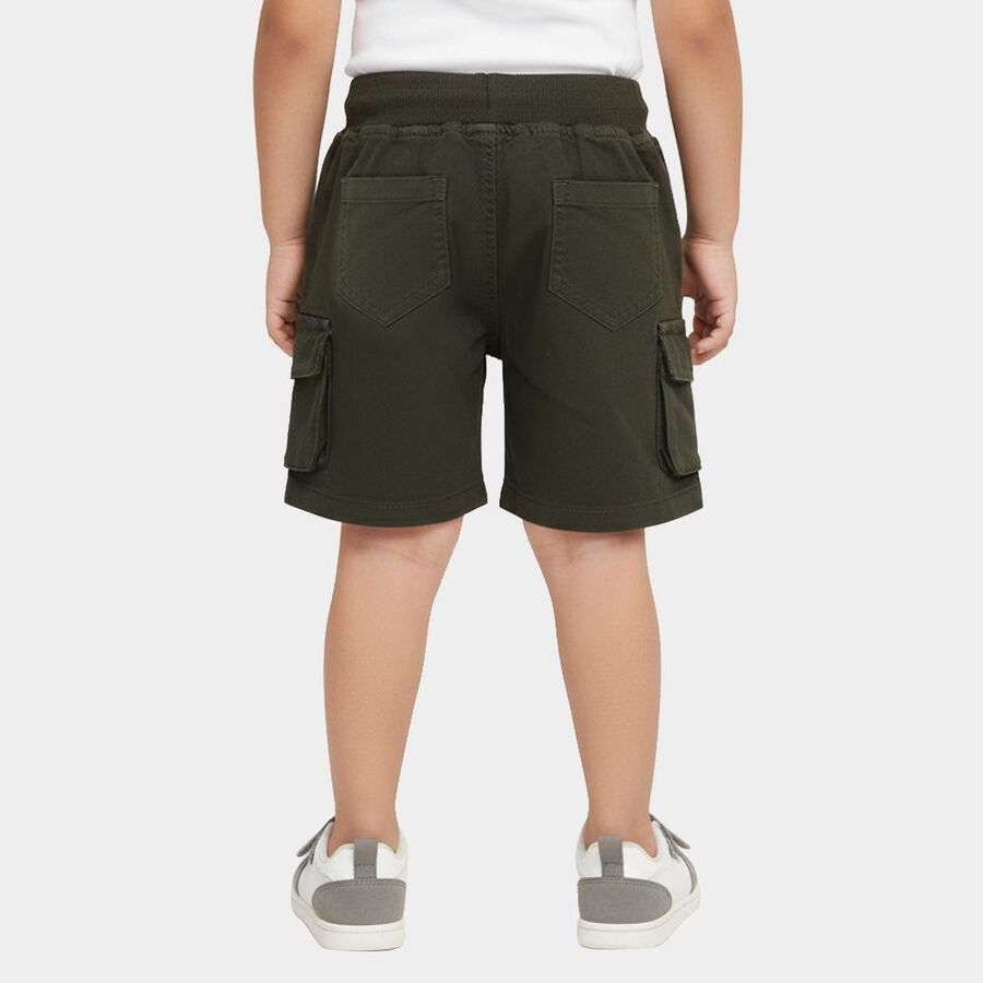 Boys' 100% Cotton Bermuda, गहरा हरा, large image number null