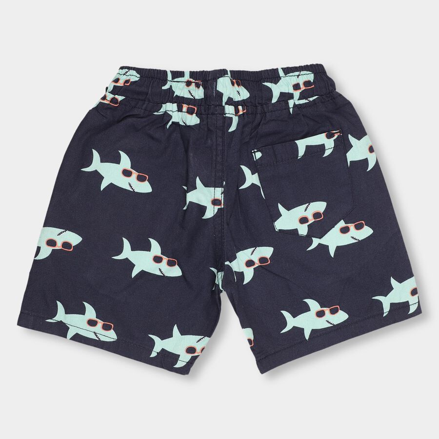 Boys' 100% Cotton Bermudas , Navy Blue, large image number null