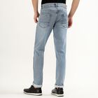 Men's Light Blue Slim Fit Classic Jeans, मध्यम नीला, small image number null