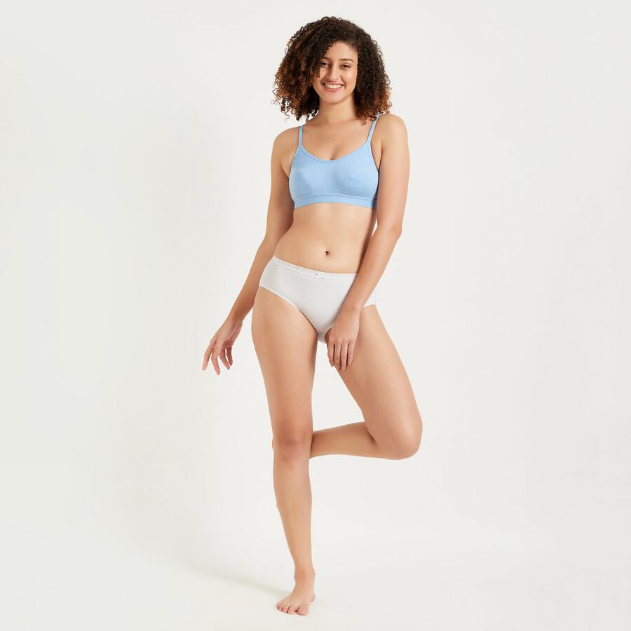 Ladies' Non-Padded Bra, Mid Blue, large image number null