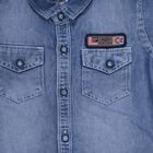 Boys' Casual Shirt, मध्यम नीला, small image number null