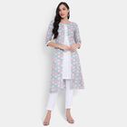 All Over Print Kurta, Light Grey, small image number null