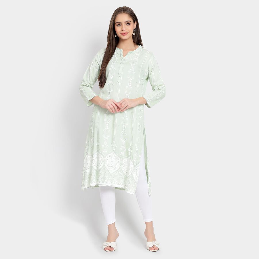Ladies' Kurta, Light Green, large image number null