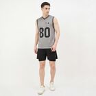 Men's Black Regular Fit Sports Shorts, काला, small
